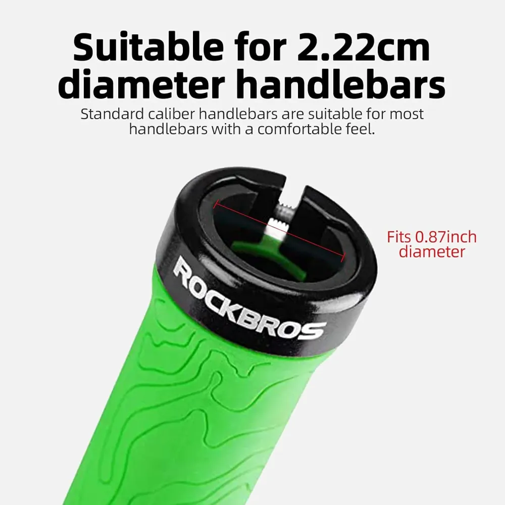 Mânere pentru bicicletă ROCKBROS BIKE GRIP verzi