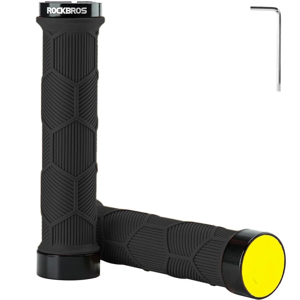 Set de mânere pentru bicicletă cu reflectoare - negru