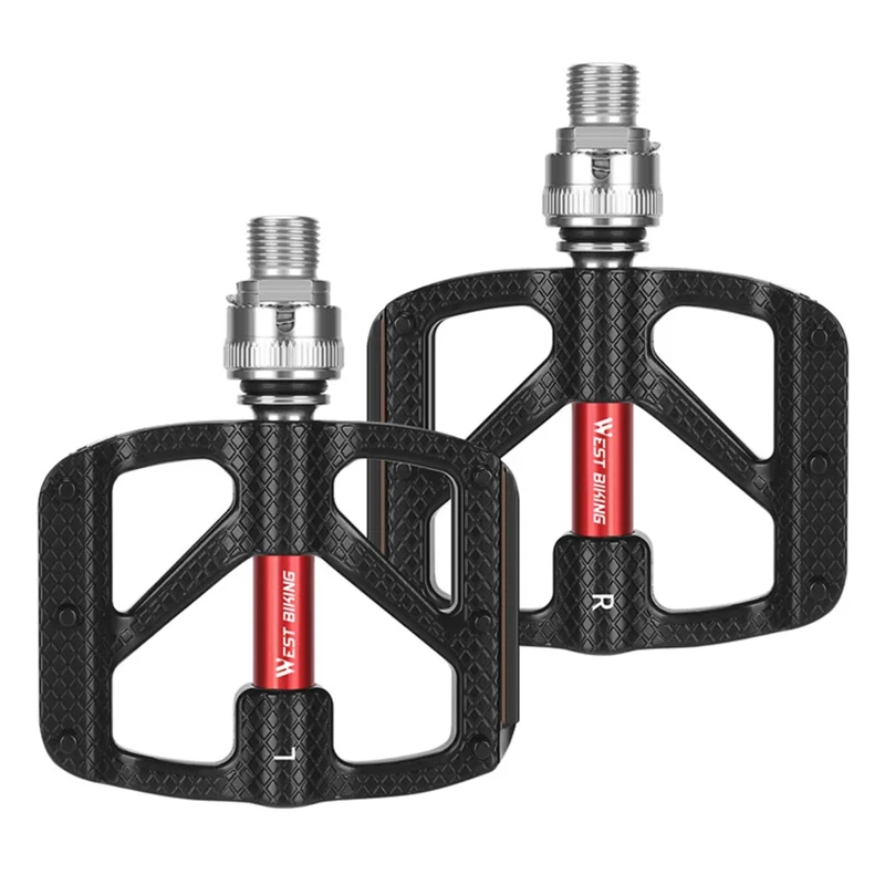 Pedală din aliaj de aluminiu cu eliberare rapidă și 3 rulmenți