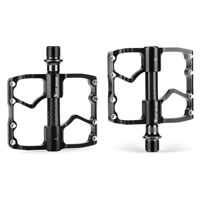 Pedale antiderapante din aliaj de aluminiu și fibră de carbon