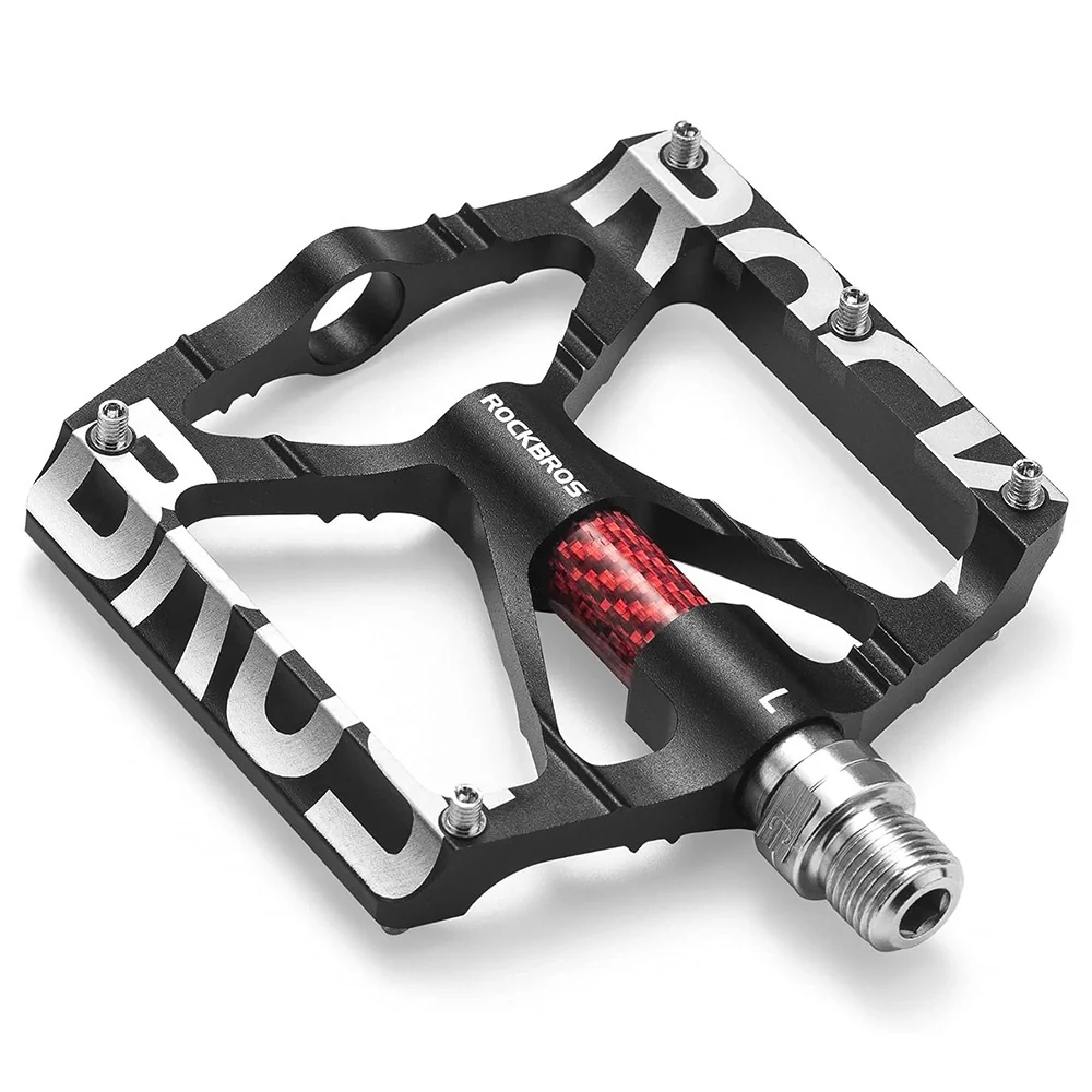 Pedale de bicicletă din aliaj de aluminiu Rockbros - Negru