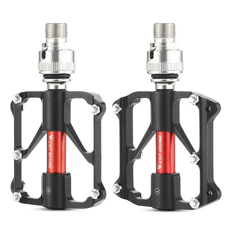 Pedale de bicicletă cu 3 rulmenți, aliaj de aluminiu, MTB