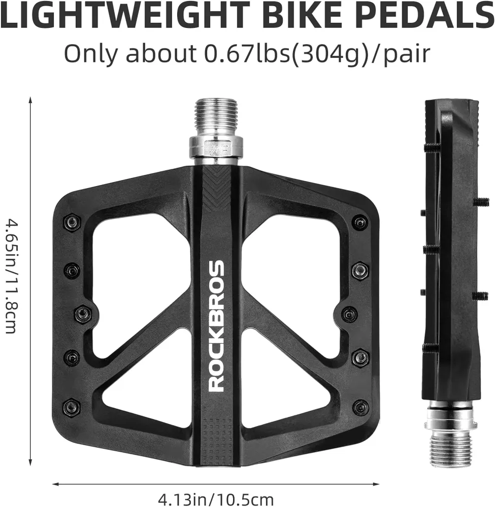 Pedale MTB plate din nylon ușor