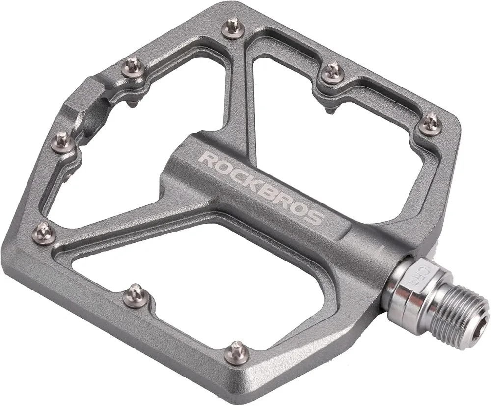 Pedale plate pentru bicicletă din aluminiu