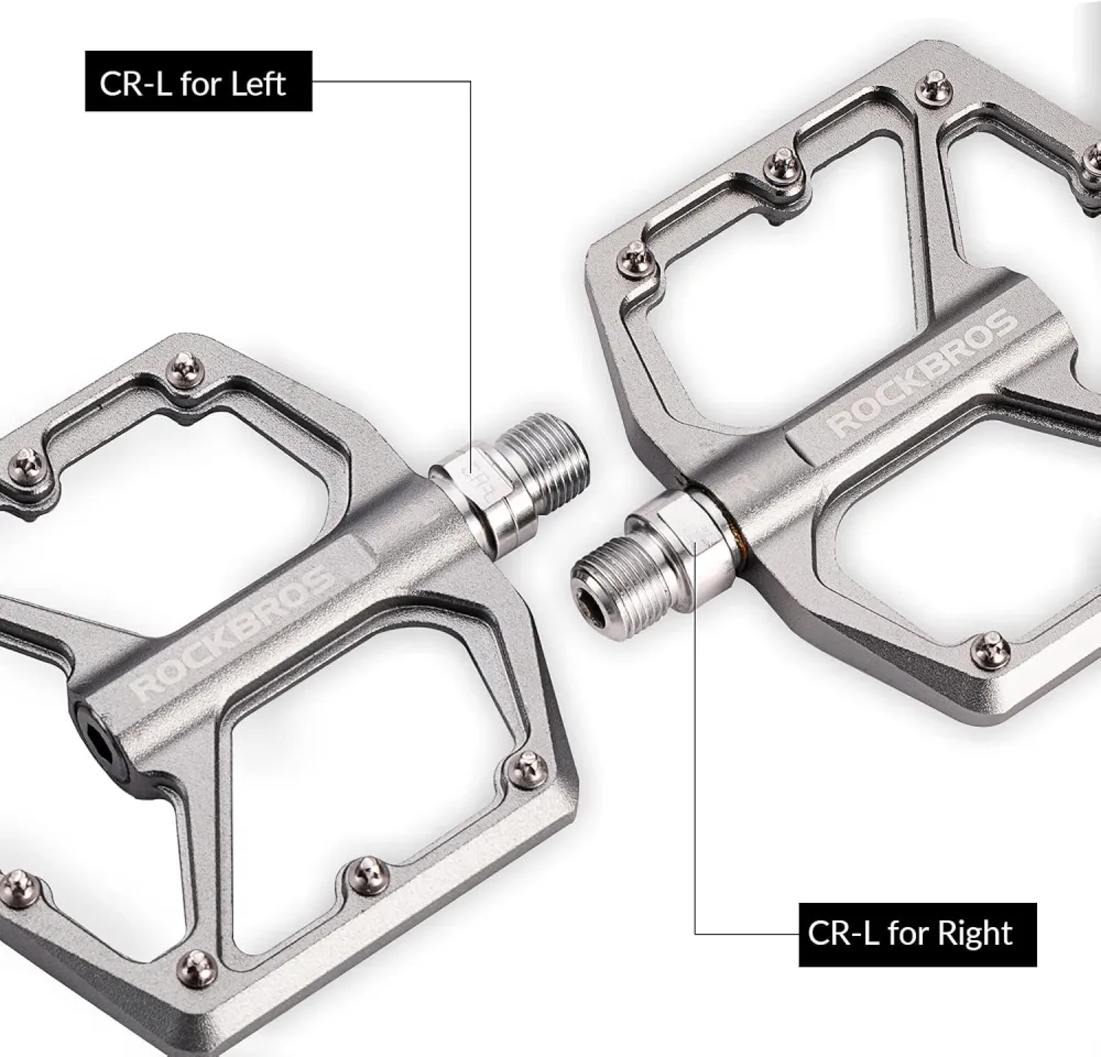 Pedale plate pentru bicicletă din aluminiu