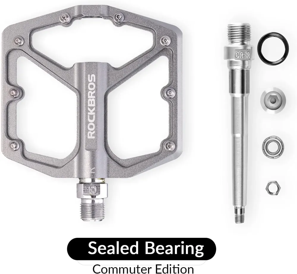 Pedale plate pentru bicicletă din aluminiu