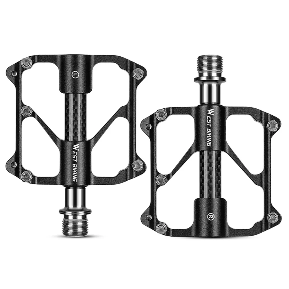 Set de pedale largi pentru bicicletă, antiderapante, din aluminiu