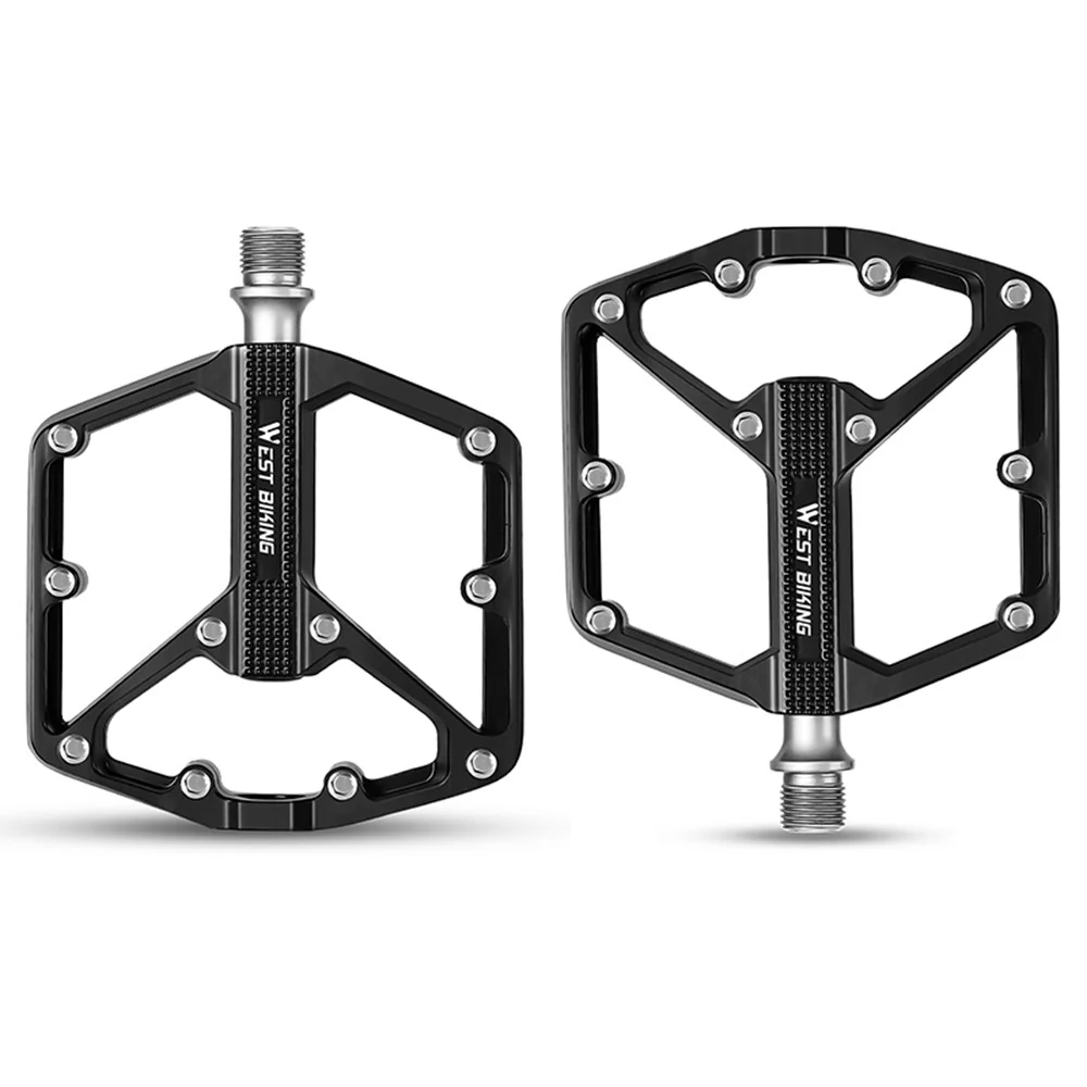 Set de pedale pentru bicicletă din aluminiu cu 3 rulmenți