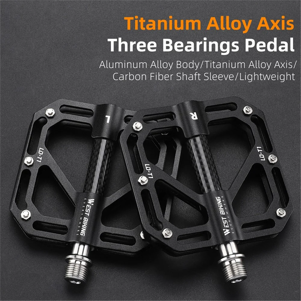 Set de pedale pentru bicicletă ultra-ușoare din aluminiu