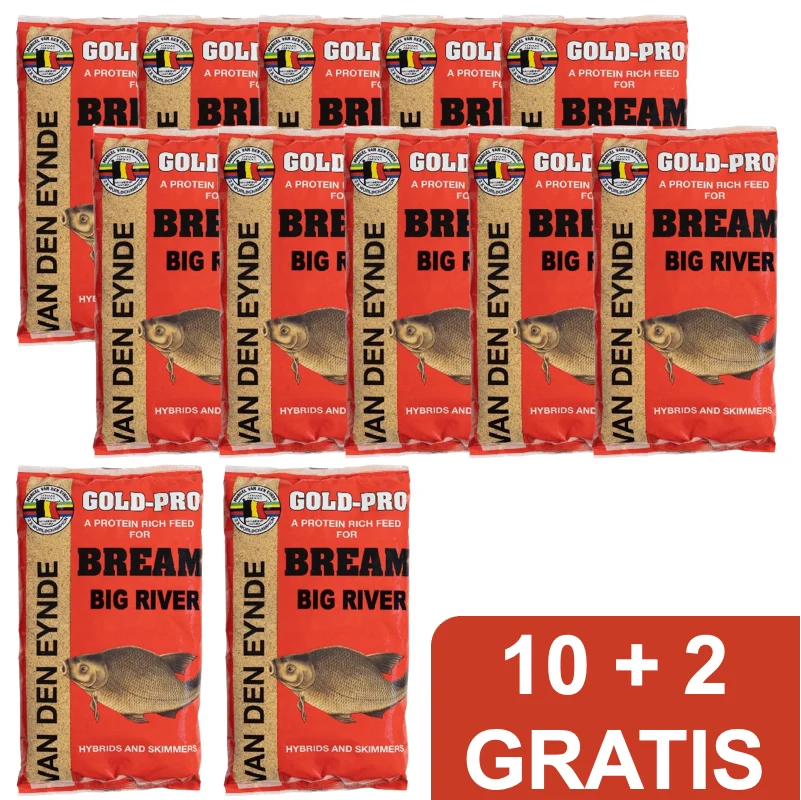 GOLD-PRO BREAM BIG RIVER 1kg 🎁 10+2