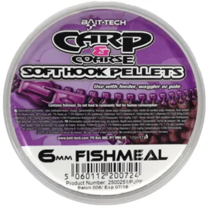 CARP & COARSE SOFT HOOK PELLETS FISHMEAL 6mm