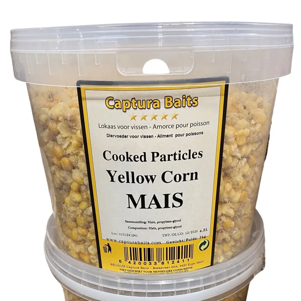COOKED PARTICLES CORN BUCKET 3kg - 4.5L