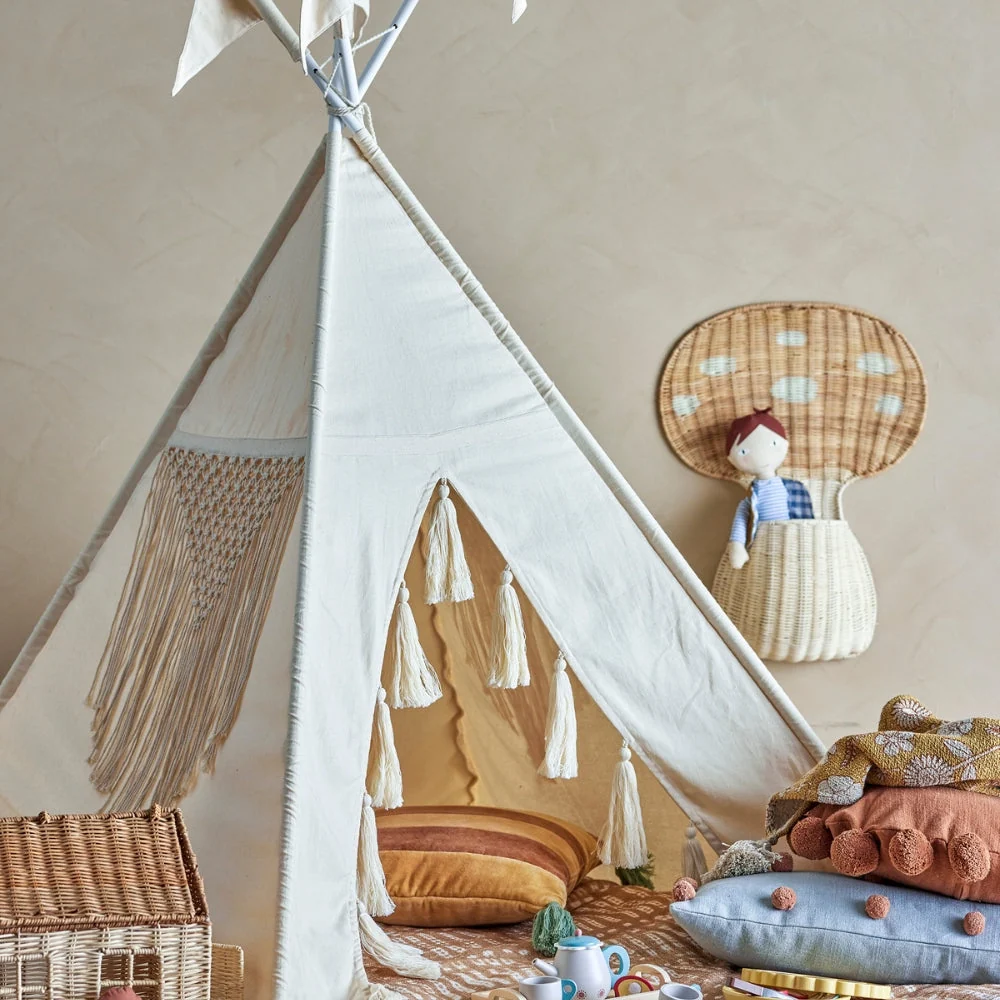 Bloomingville Cort Tipi pentru copii Fardin Nature
