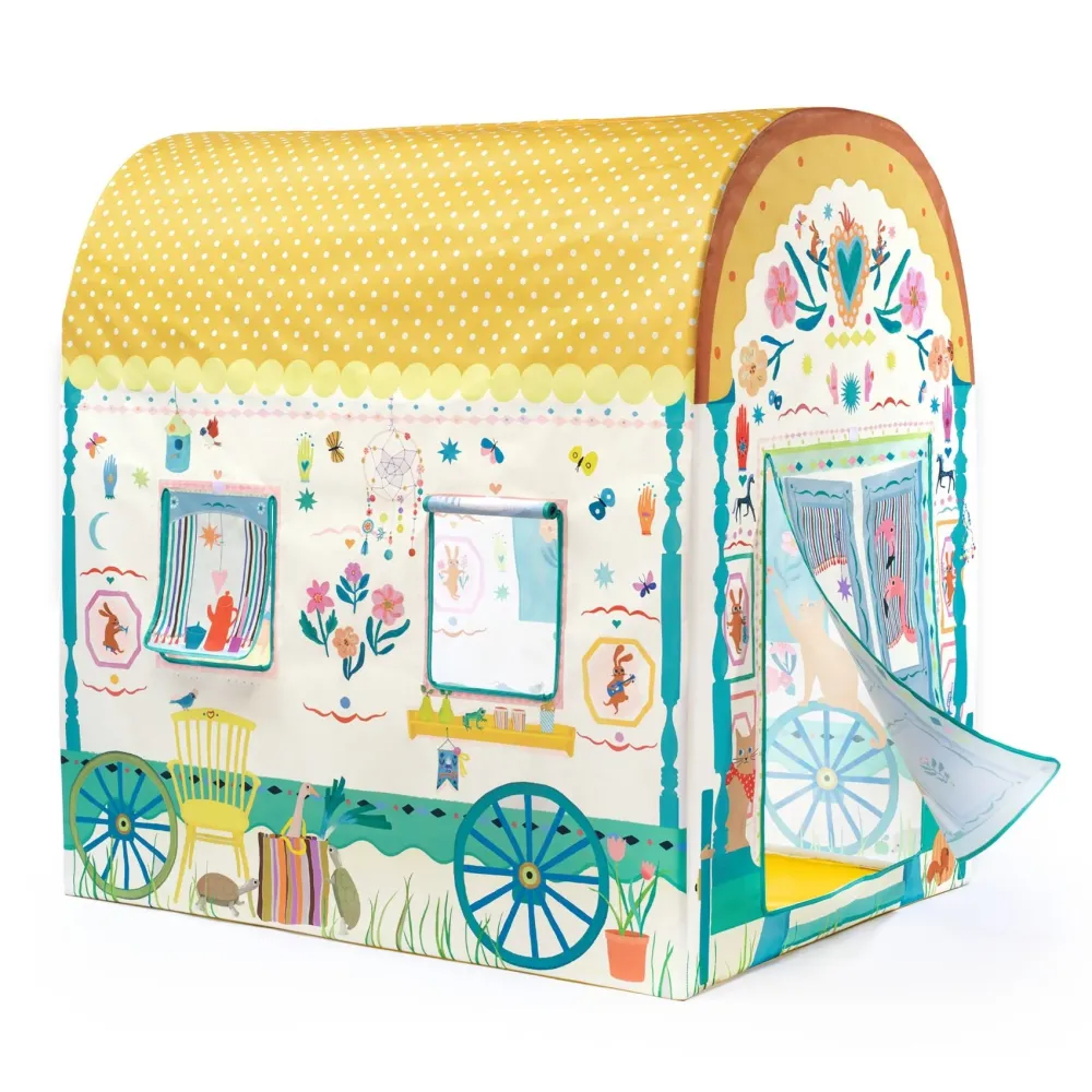 Djeco Cort de casă pentru copii Country House 100x105x79 cm