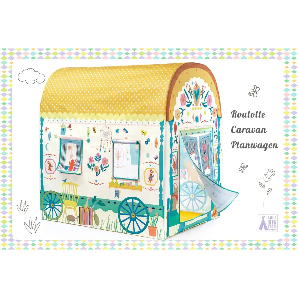 Djeco Cort de casă pentru copii Country House 100x105x79 cm