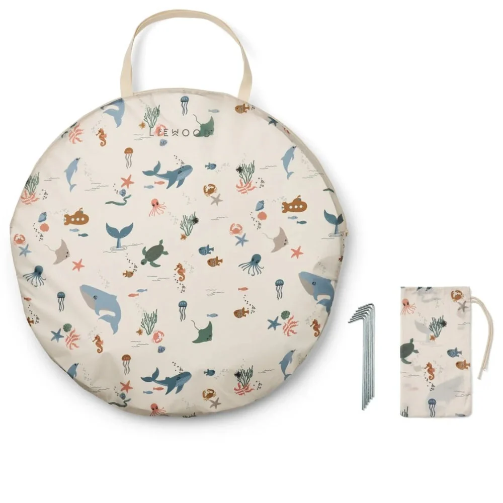 Liewood Cort pentru copii cu basinet Everett Pop Up Sea creature / Sandy