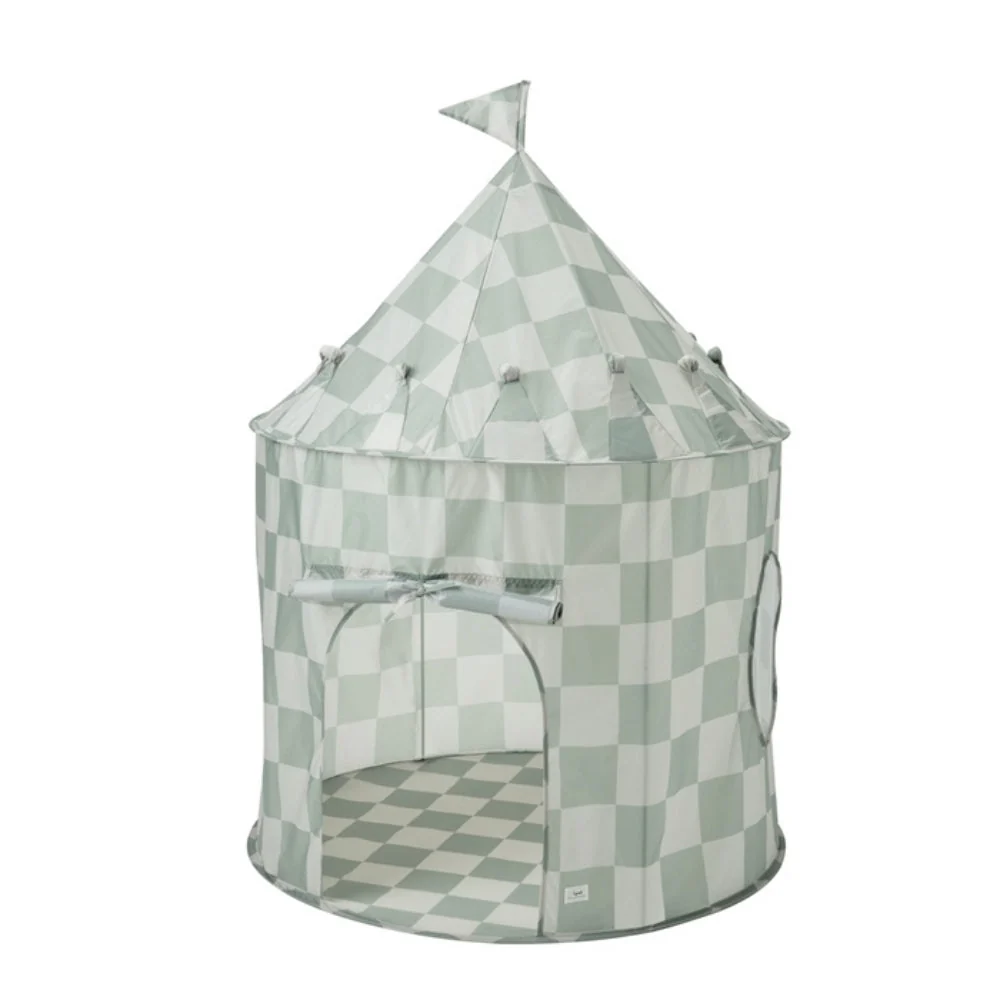 3 Sprouts Cort pentru copii Reciclat Checkerboard Verde