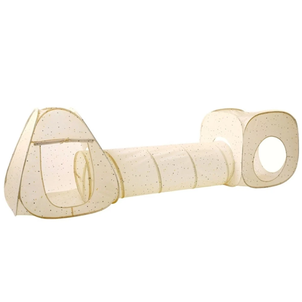 3 Sprouts Set cort pentru copii cu tunel 3in1Terrazzo bej
