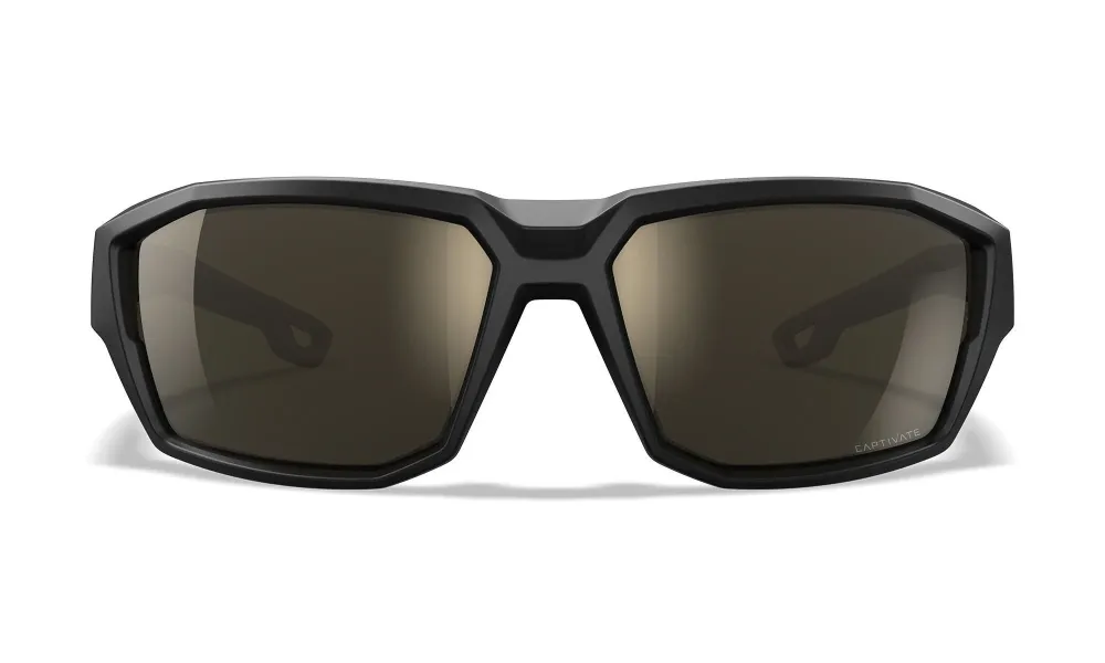 Ochelari Balistici Polarizati Wiley X ALPINE Matte Black / Tan | CAPTIVATE™ Tungsten Mirror