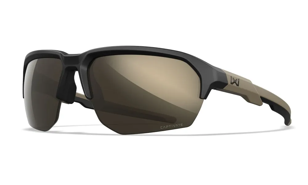 Ochelari tactici Wiley X JAKL CAPTIVATE™ Tungsten Mirror – Matte Black/Tan