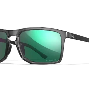 Ochelari WILEY X AXE CAPTIVATE™ Polarized Green Mirror Gloss Crystal Grey