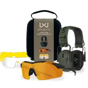 Wiley X® Shooting Range Kit VAPOR COMM – Ochelari balistici cu 3 lentile + Casti antifonice EARMOR® M300WXJ – Editie limitata