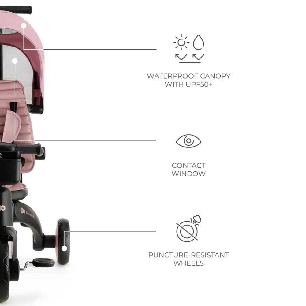 Tricicleta kinderkraft jazz 2, pink