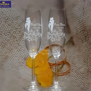 Set 2 pahare gravate naşi