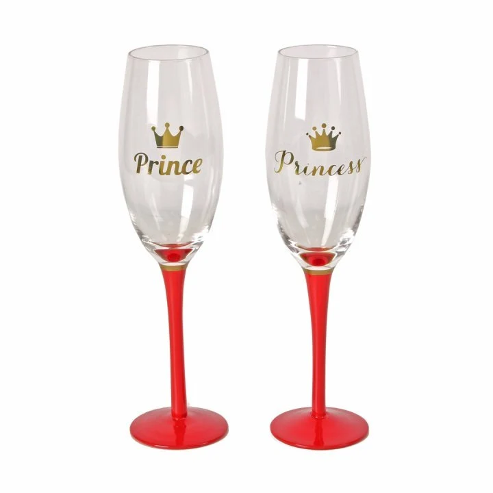 Set pahare sampanie Prince & Princess - 69150