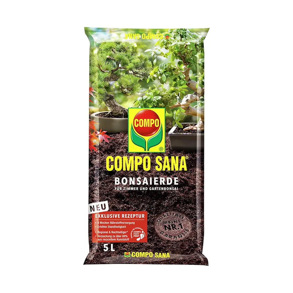 Pamant special Compo Sana pentru bonsai interior si exterior 5 litri cu fertilizare 8 saptamani