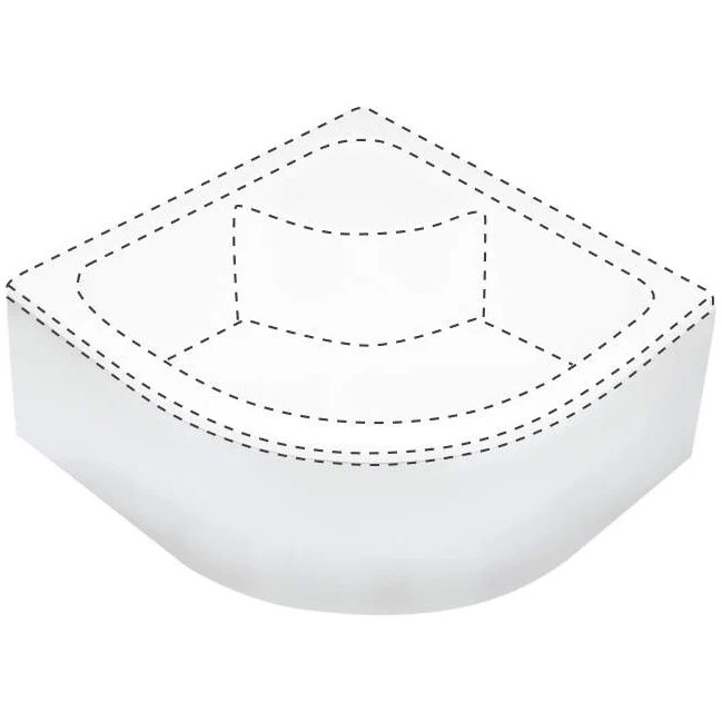 Panou frontal cadita dus Deante Deep, 80x80 cm