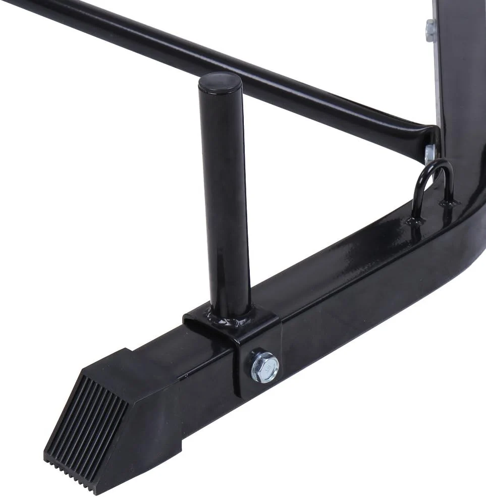Platforma din otel pentru para box, 205 x 105 x 122 cm, negru