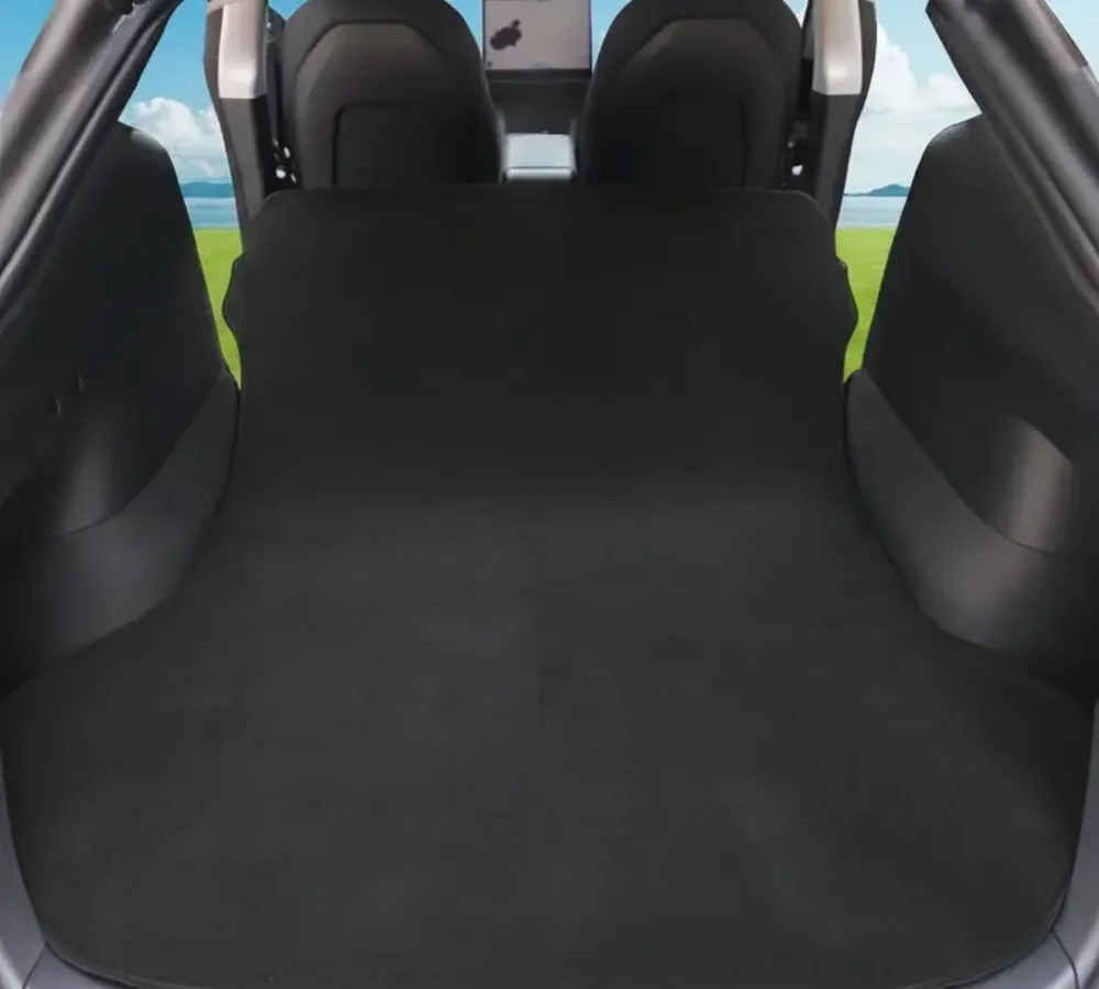Saltele de camping Tesla Model 3 Gonflabil cu pompă de aer gri și negru