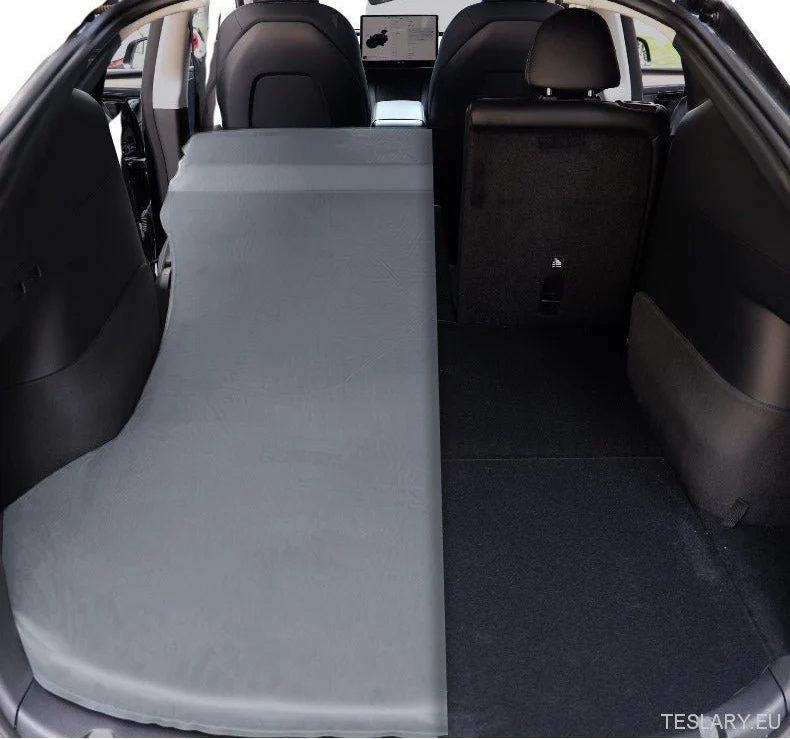 Saltele de camping Tesla Model 3 Gonflabil cu pompă de aer gri și negru