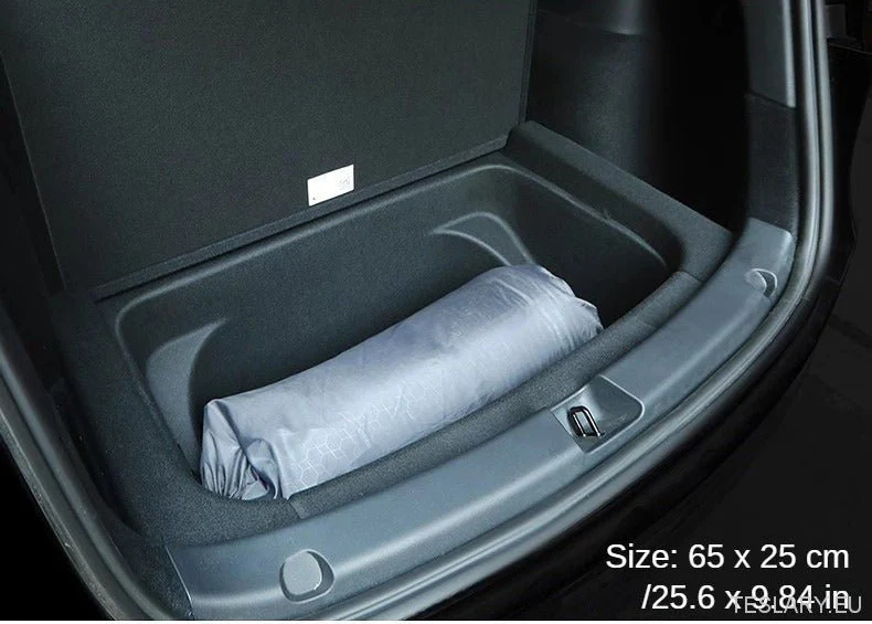 Saltele de camping Tesla Model 3 Gonflabil cu pompă de aer gri și negru