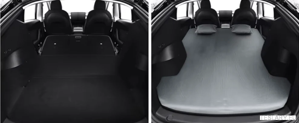 Tesla Model 3/Y SALTRES DE CAMPING Gonflabil Negru