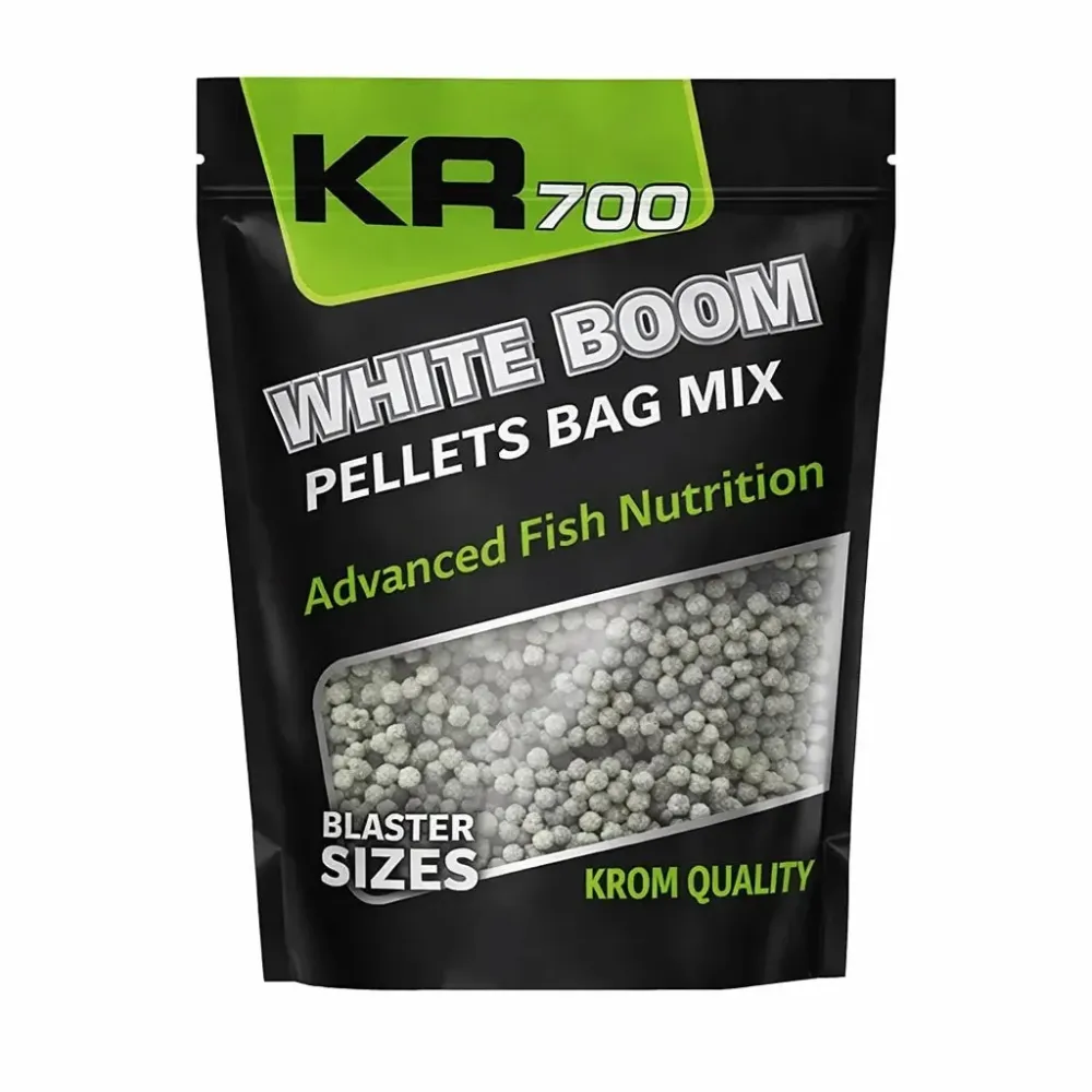amestecă Pellets Krom Quality KR200 White Boom 4,5 MM 800G
