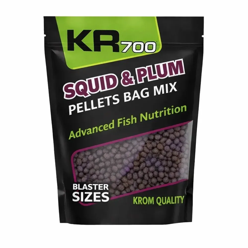 amestecă Pellets Krom Quality KR500 Squid & Plum 4,5 MM 800G
