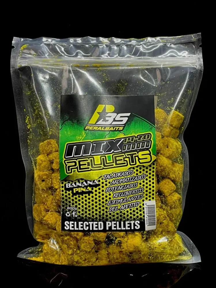 Se amestecă Pellets Peralbaits Banană Ananas 14-20 mm