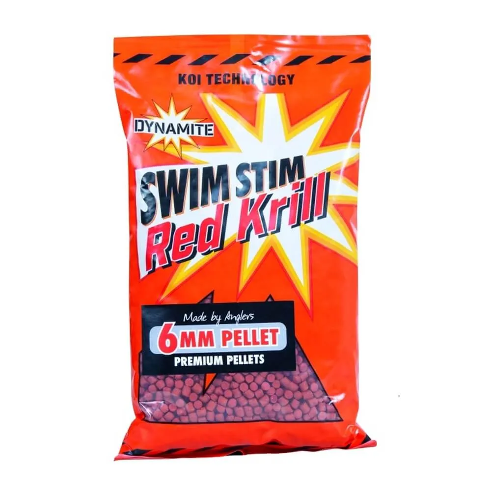 Micro Pellets Dynamite Baits Swim Stim Krill roșu 6 mm