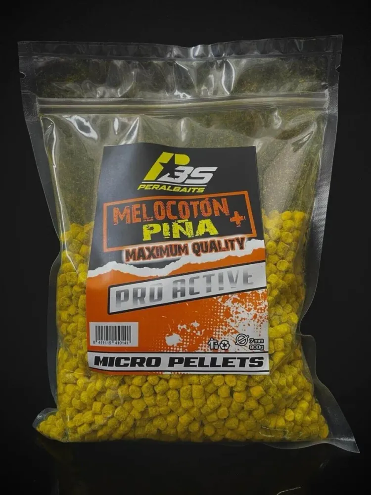 Micro Pellets Peralbaits Piersică Ananas 7 mm