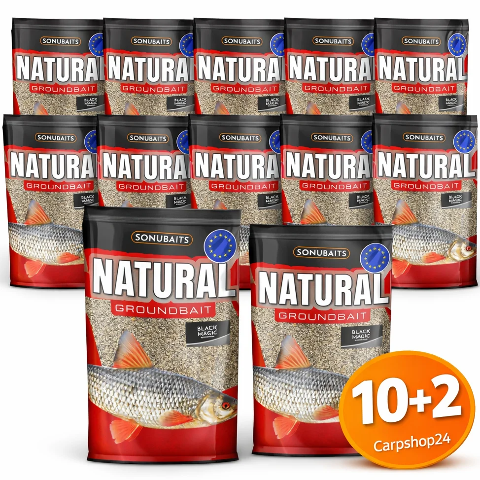 NATURAL GROUNDBAIT - BLACK MAGIC 1kg 🎁 10+2