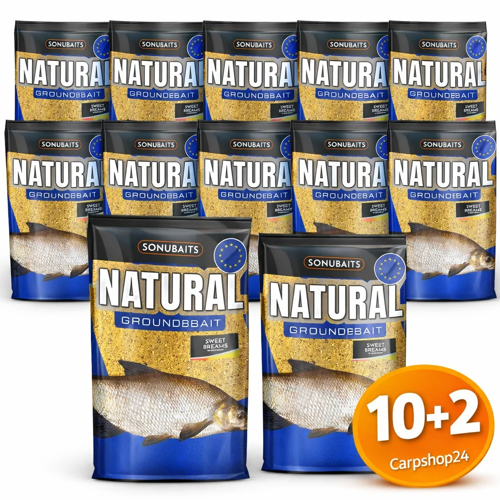 NATURAL GROUNDBAIT - SWEET BREAMS 1kg 🎁 10+2