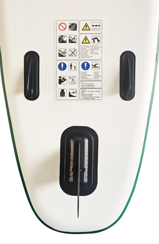 Placa Stand up paddle SUP gonflabila cu vasla, pompa si accesorii, 320x80x19 cm, 150 kg, alb