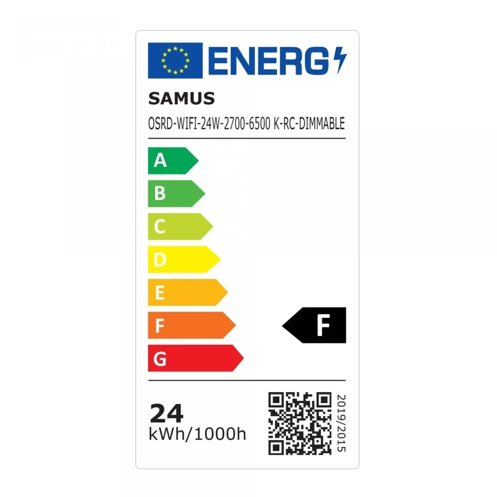 Plafoniera LED Samus OSRD-WIFI-24W-2700-6500K-RC-DIMMABLE | 24W, WiFi