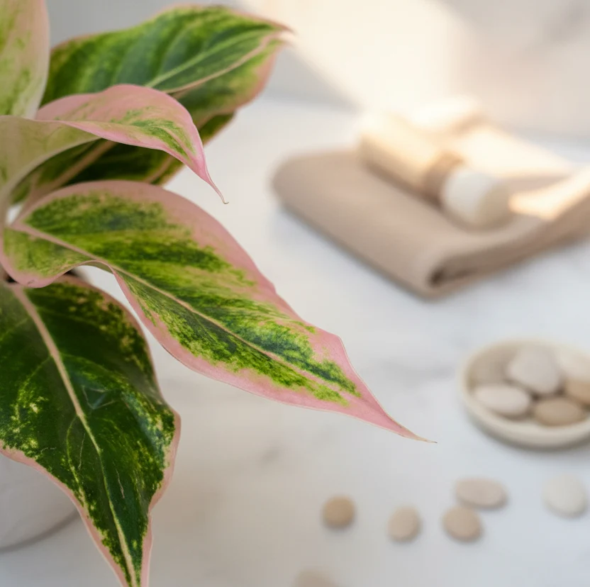 Aglaonema Siam Aurora Pink (Lipstick pink) - 2 plante/ghiveci