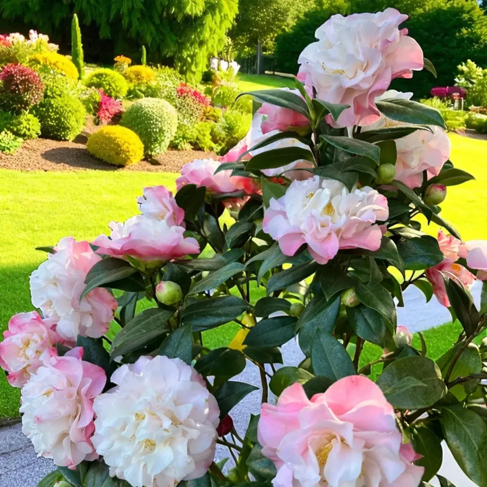 Camellia japonica 'Nuccio's Jewel' * floarea dubla roz (rezistenta la inghet)