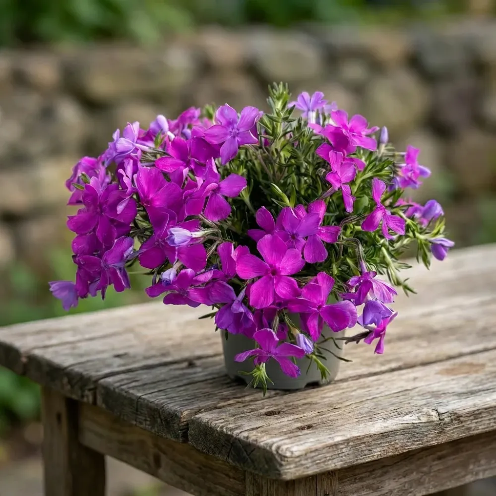 Phlox subulata ‘Fabulous Rose' - brumarele taratoare roz