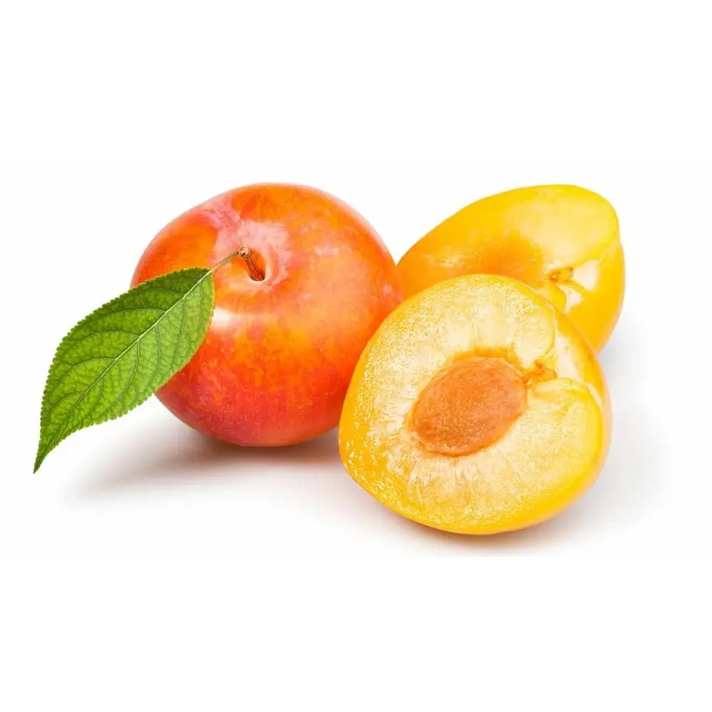 Prun Sorriso Di Primavera (Prunus Domestica), cu fructe dulci galbene-rosiatice, 2 pe rod