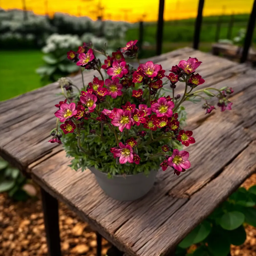 Saxifraga x arendsii 'Alpino Rose'